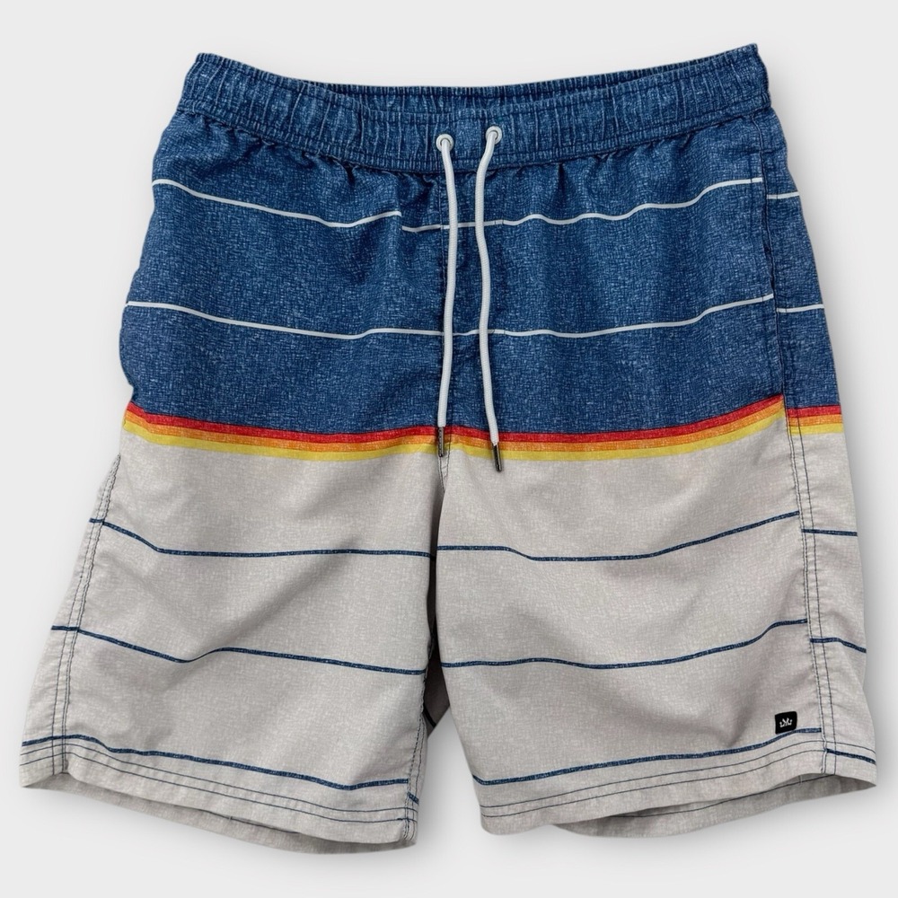 Micros Board Shorts Mens‎ Large Elastic Waist Swim Trunks Drawstring Surf Beach